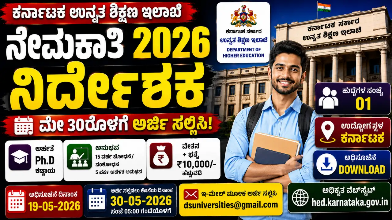 Karnataka Higher Education Department Recruitment 2026
